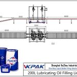 Automatic 200L Lubricating Oil Filling Line 200L自動注油線