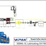 Automatic 500ML-5L Lubricating Oil Filling Line 500ML-5L自動注油線